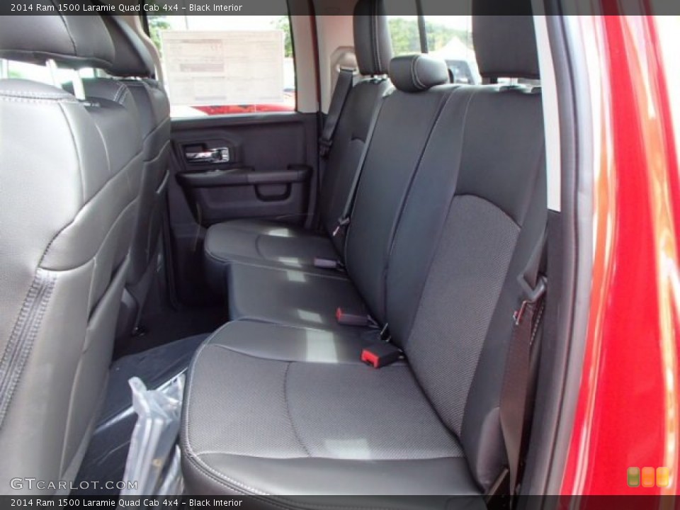 Black Interior Rear Seat for the 2014 Ram 1500 Laramie Quad Cab 4x4 #84589687