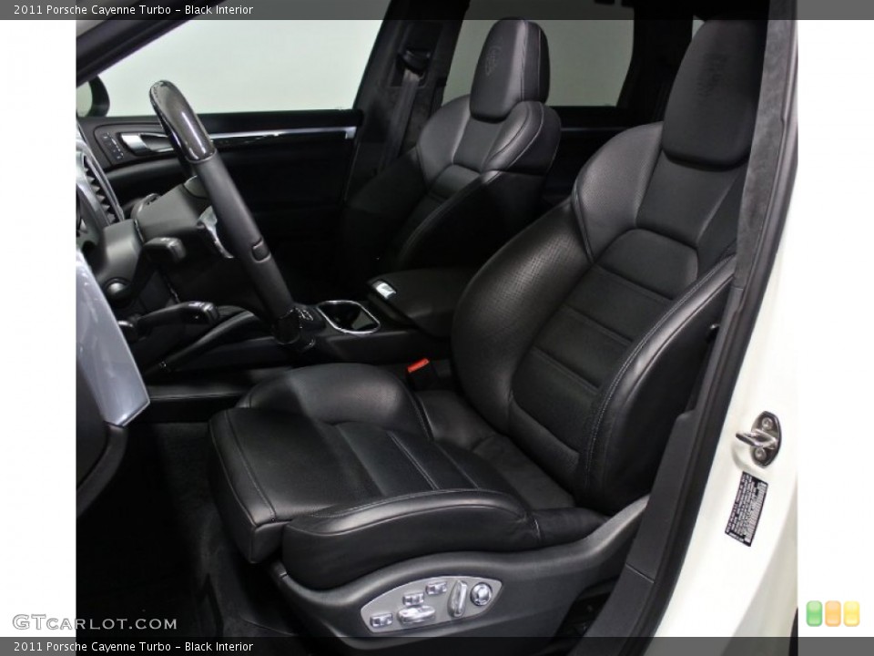 Black Interior Front Seat for the 2011 Porsche Cayenne Turbo #84592276