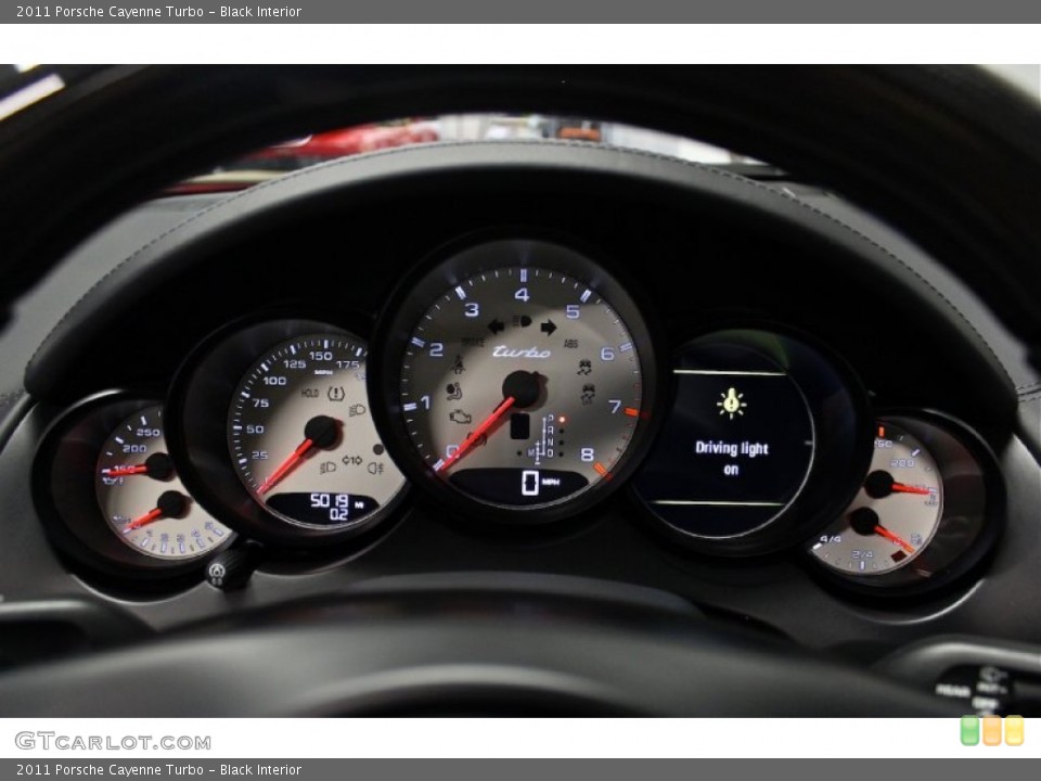 Black Interior Gauges for the 2011 Porsche Cayenne Turbo #84592450