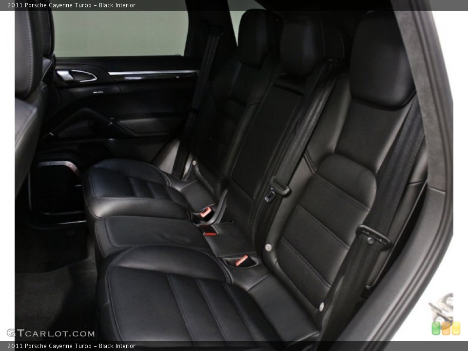 Black Interior Rear Seat for the 2011 Porsche Cayenne Turbo #84592778