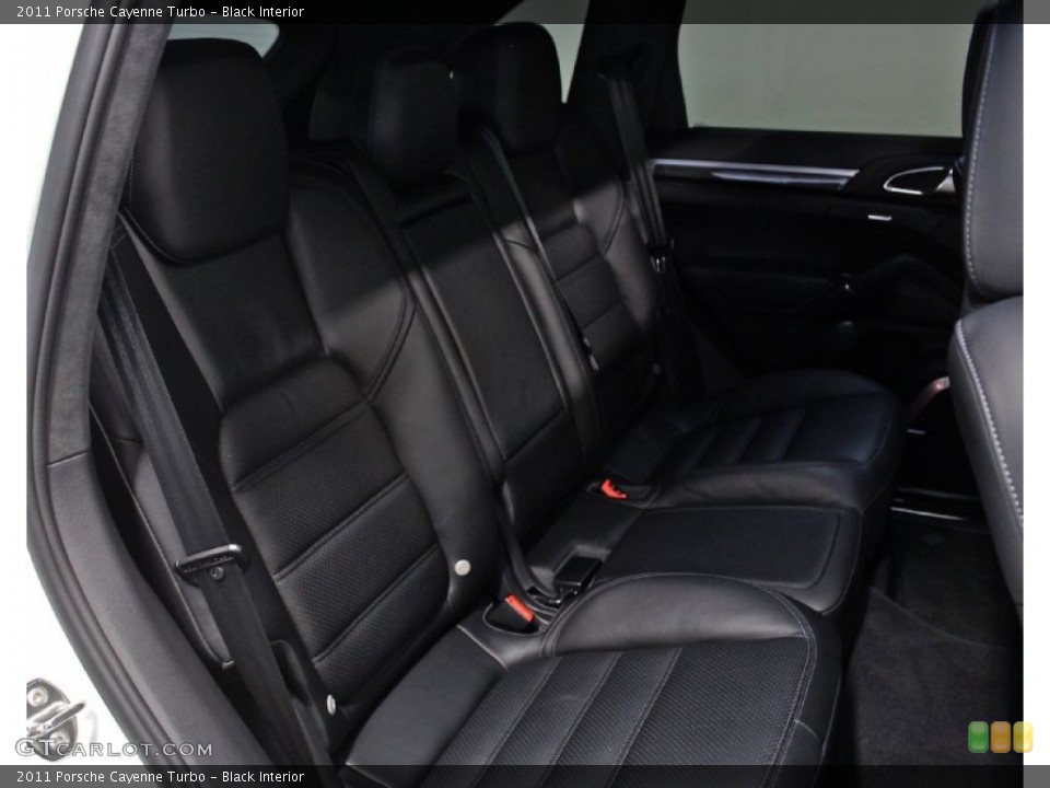 Black Interior Rear Seat for the 2011 Porsche Cayenne Turbo #84592801