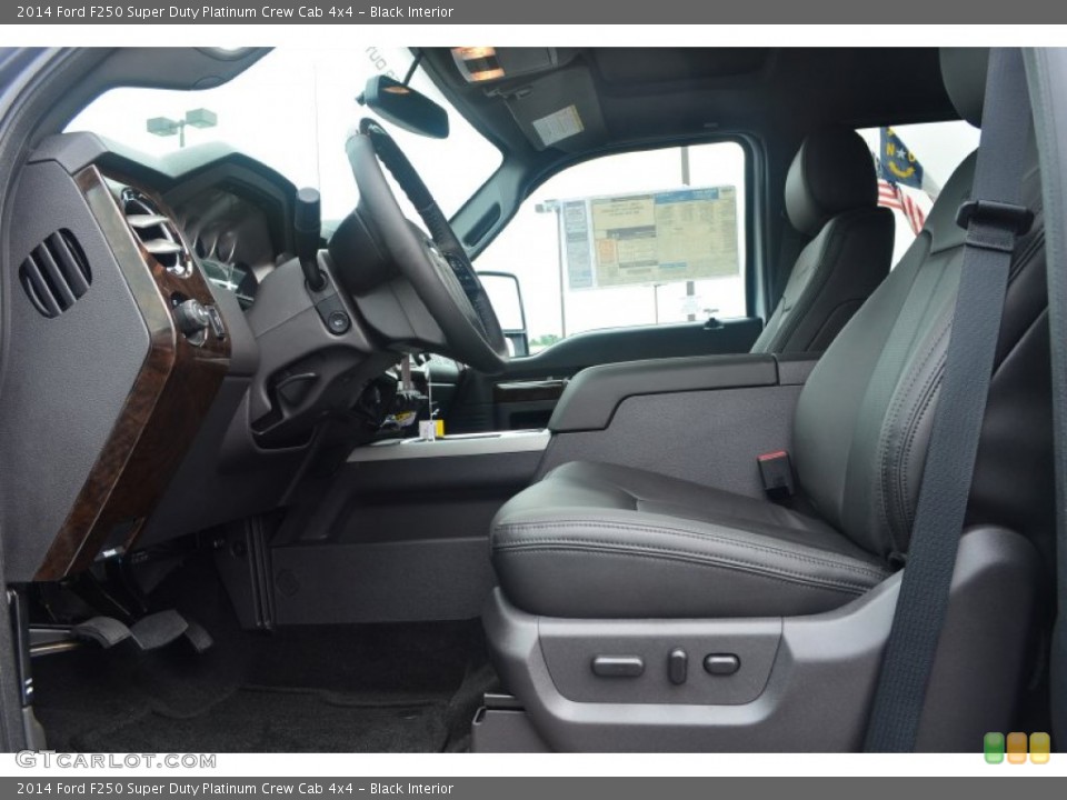 Black Interior Photo for the 2014 Ford F250 Super Duty Platinum Crew Cab 4x4 #84593347