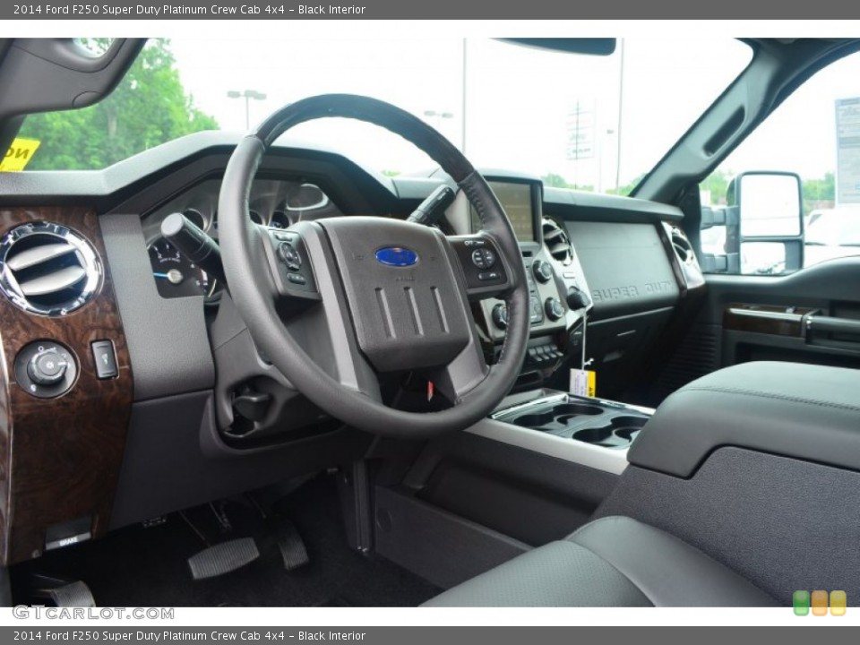 Black Interior Dashboard for the 2014 Ford F250 Super Duty Platinum Crew Cab 4x4 #84593377