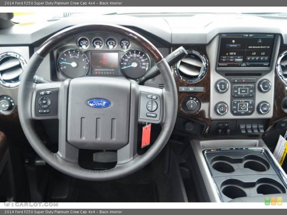 Black Interior Dashboard for the 2014 Ford F250 Super Duty Platinum Crew Cab 4x4 #84593500