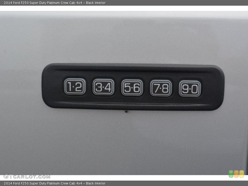 Black Interior Controls for the 2014 Ford F250 Super Duty Platinum Crew Cab 4x4 #84593524