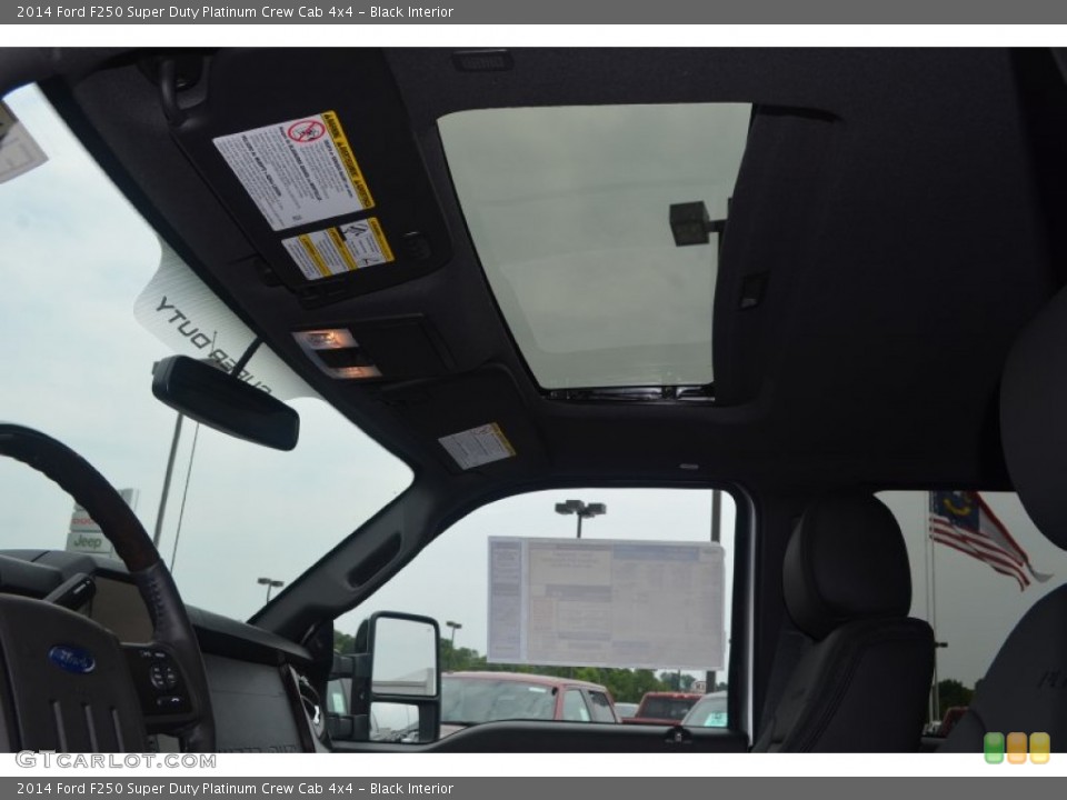 Black Interior Sunroof for the 2014 Ford F250 Super Duty Platinum Crew Cab 4x4 #84593542