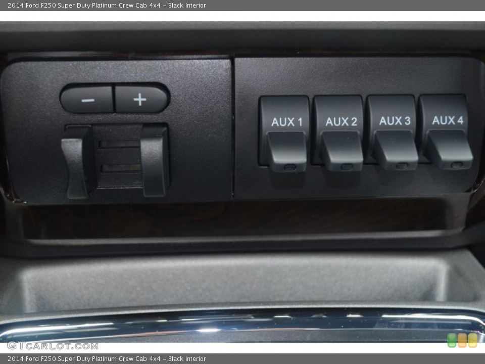 Black Interior Controls for the 2014 Ford F250 Super Duty Platinum Crew Cab 4x4 #84593689