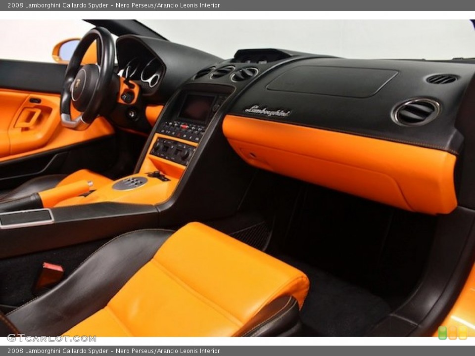 Nero Perseus/Arancio Leonis Interior Dashboard for the 2008 Lamborghini Gallardo Spyder #84593866
