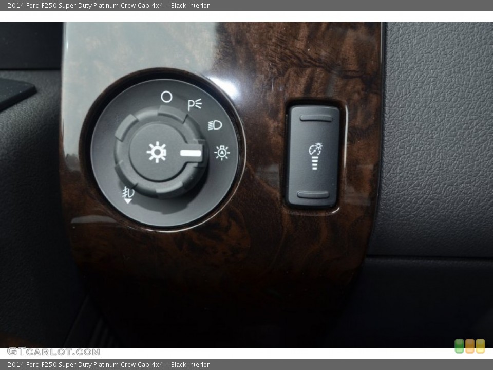 Black Interior Controls for the 2014 Ford F250 Super Duty Platinum Crew Cab 4x4 #84593878