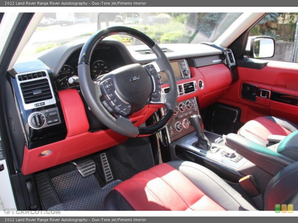 Duo-Tone Jet/Pimento Interior Prime Interior for the 2012 Land Rover Range Rover Autobiography #84594898
