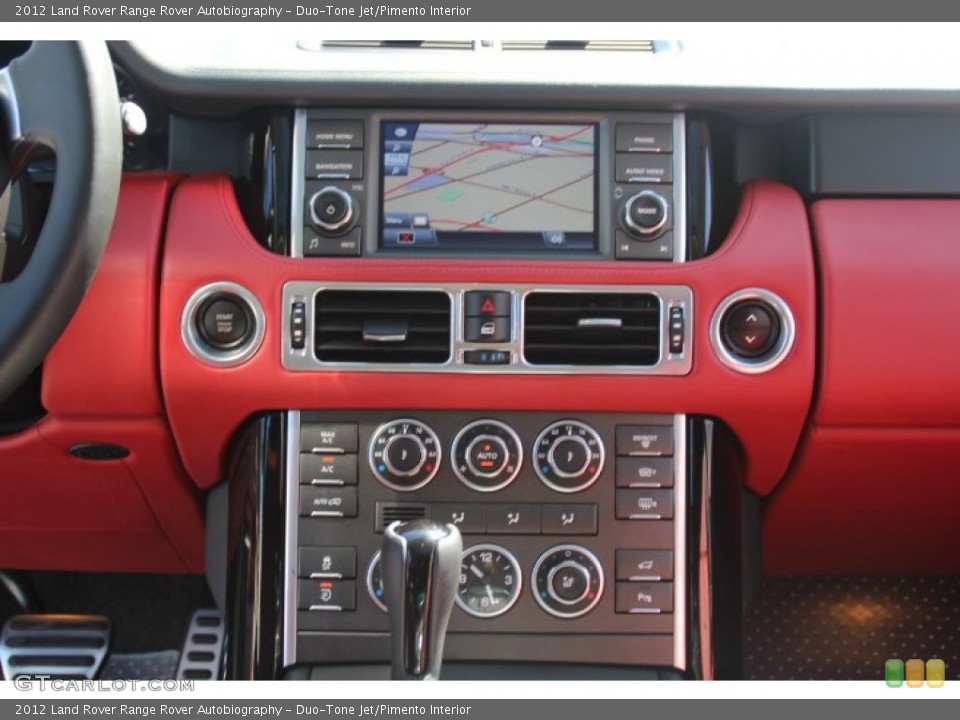 Duo-Tone Jet/Pimento Interior Controls for the 2012 Land Rover Range Rover Autobiography #84594973