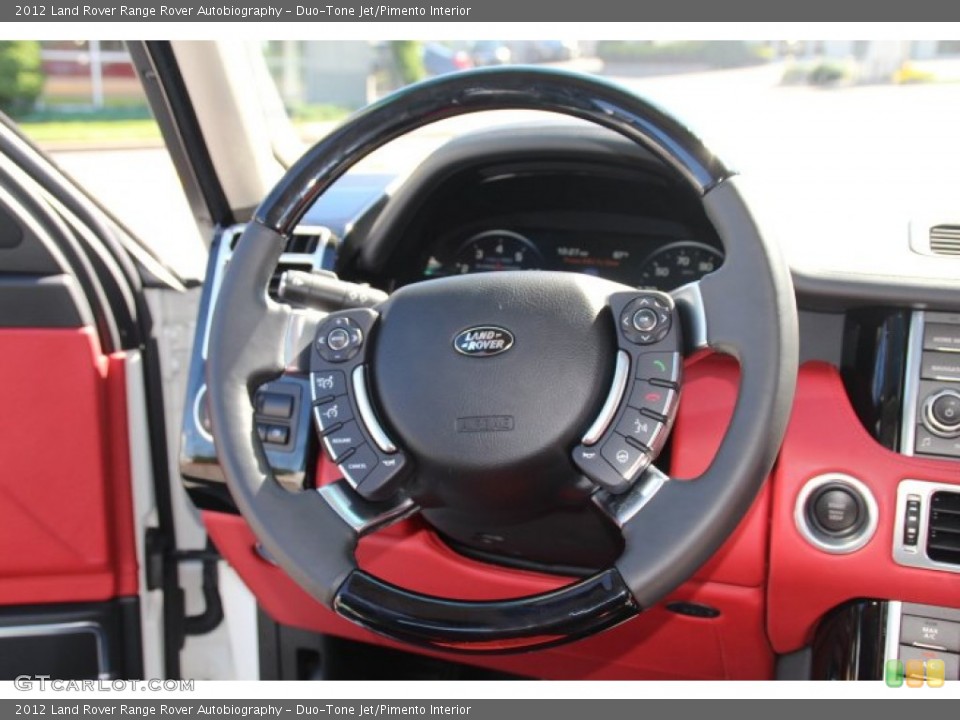 Duo-Tone Jet/Pimento Interior Steering Wheel for the 2012 Land Rover Range Rover Autobiography #84595009