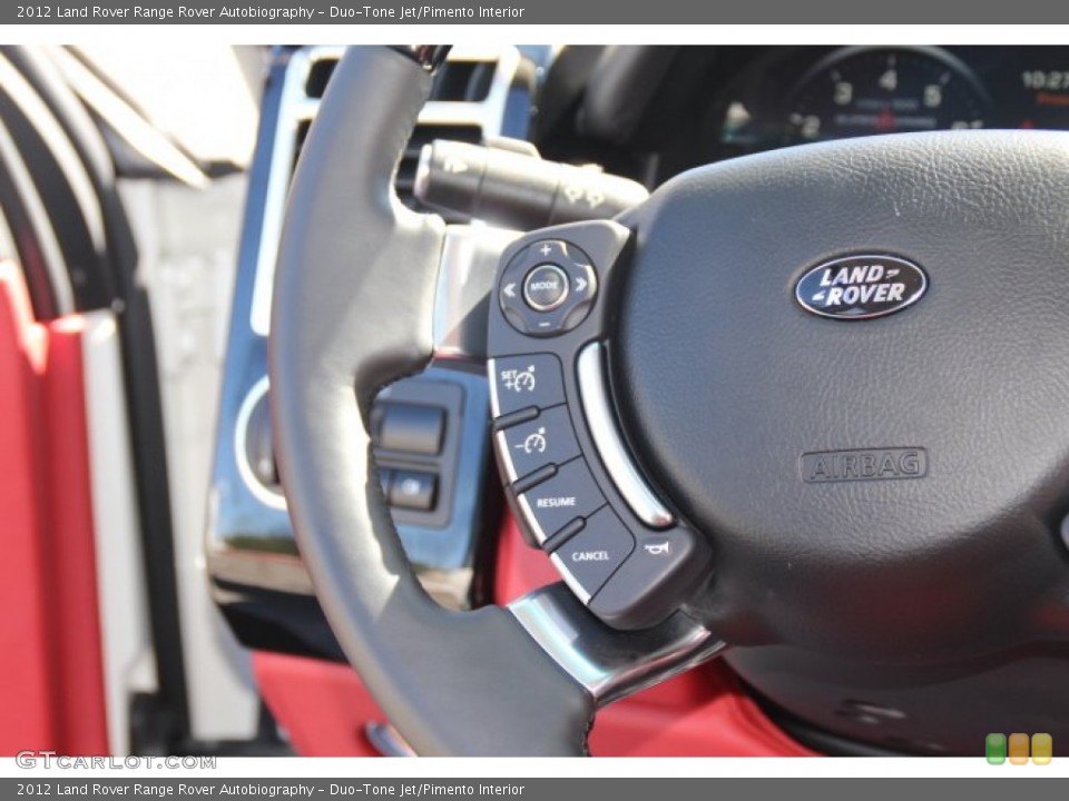 Duo-Tone Jet/Pimento Interior Controls for the 2012 Land Rover Range Rover Autobiography #84595030