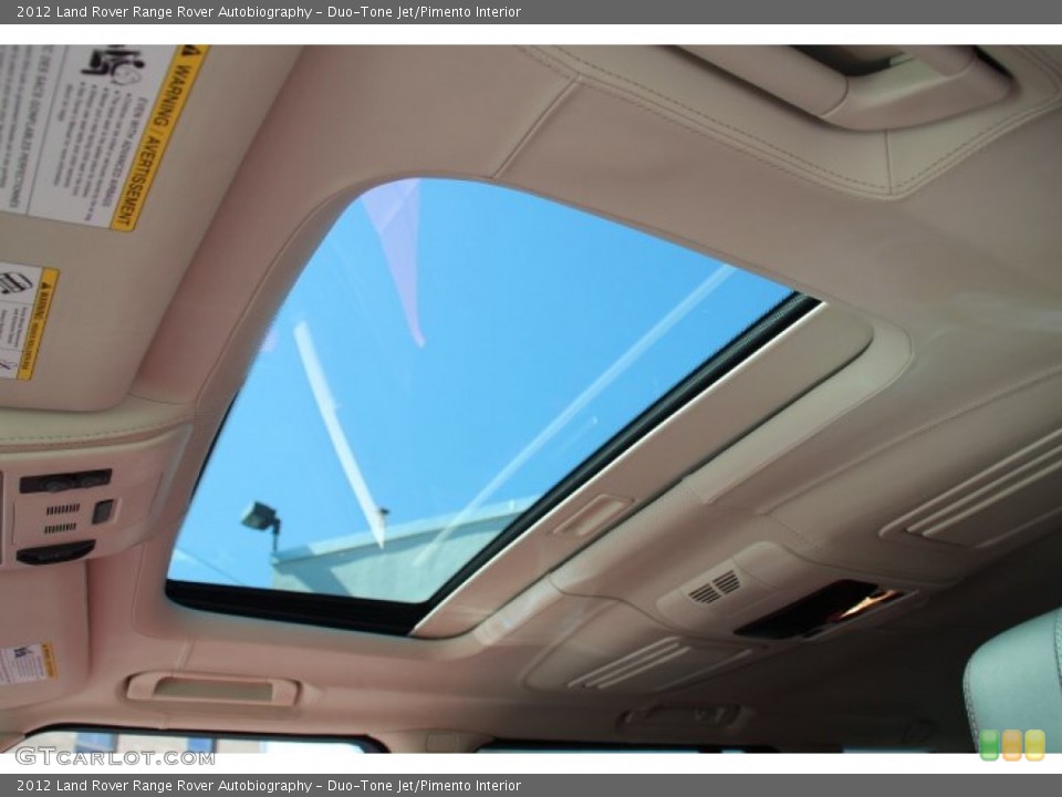 Duo-Tone Jet/Pimento Interior Sunroof for the 2012 Land Rover Range Rover Autobiography #84595087