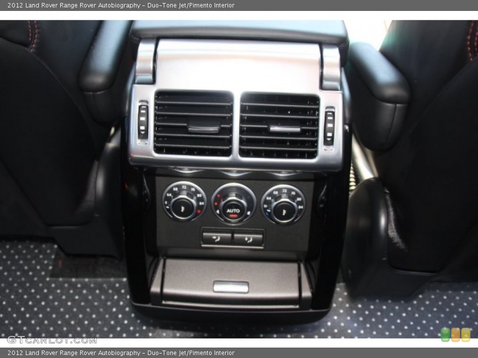 Duo-Tone Jet/Pimento Interior Controls for the 2012 Land Rover Range Rover Autobiography #84595240