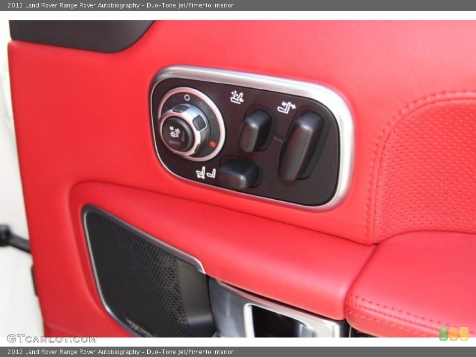 Duo-Tone Jet/Pimento Interior Controls for the 2012 Land Rover Range Rover Autobiography #84595282