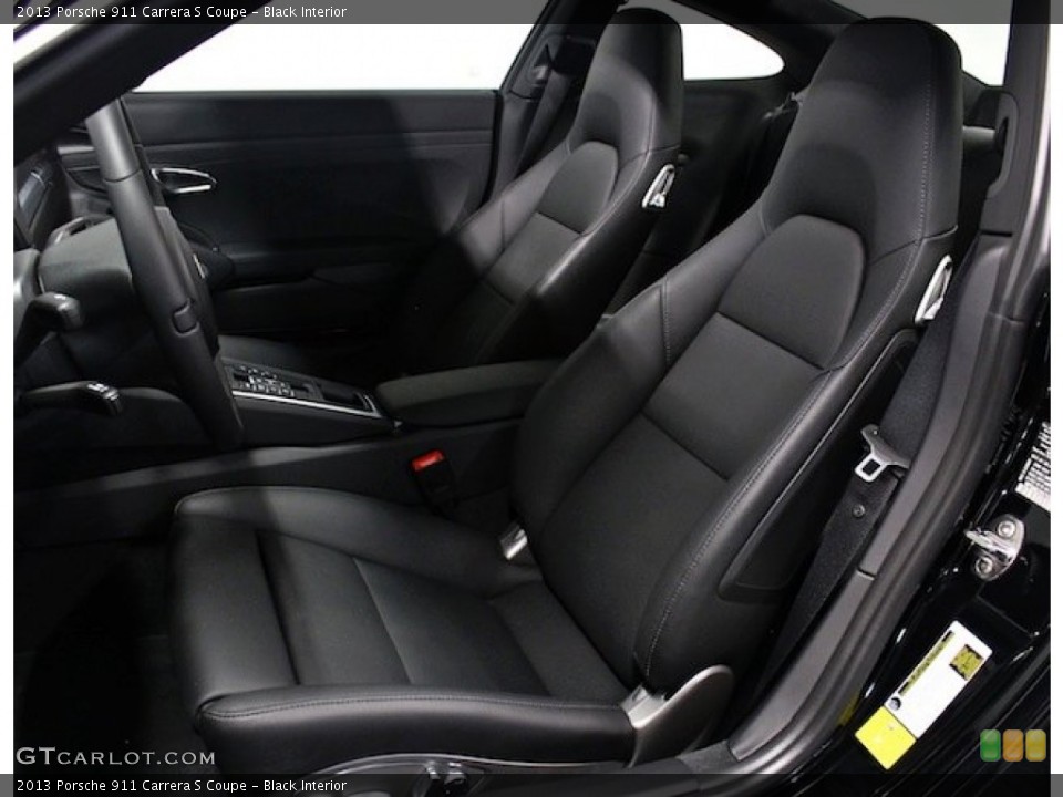 Black Interior Front Seat for the 2013 Porsche 911 Carrera S Coupe #84596260