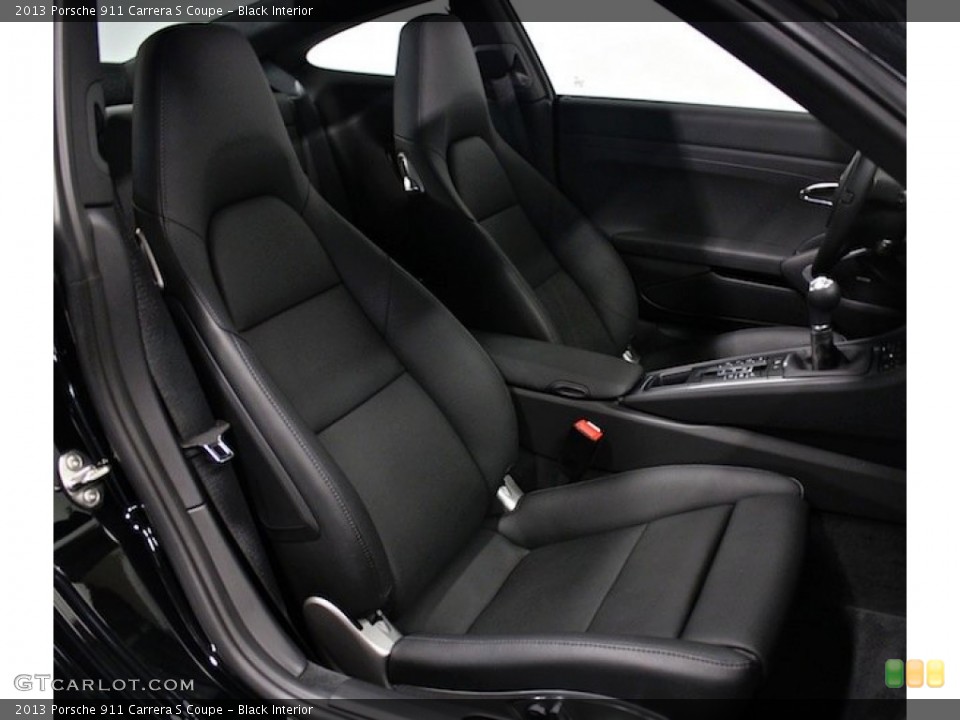 Black Interior Front Seat for the 2013 Porsche 911 Carrera S Coupe #84596284