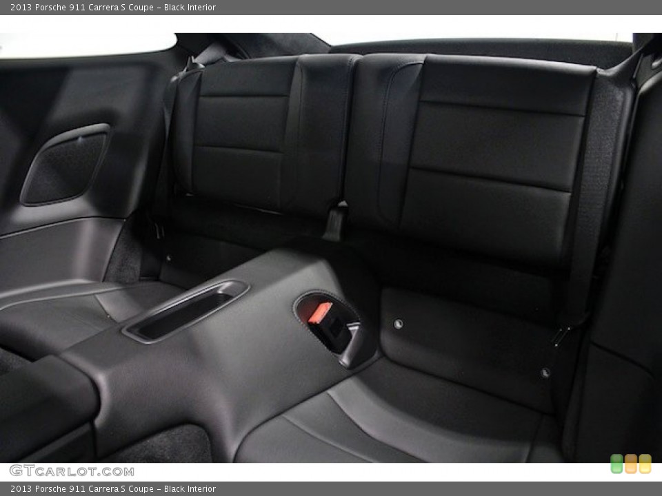 Black Interior Rear Seat for the 2013 Porsche 911 Carrera S Coupe #84596335