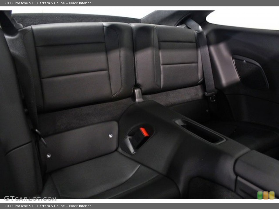 Black Interior Rear Seat for the 2013 Porsche 911 Carrera S Coupe #84596350