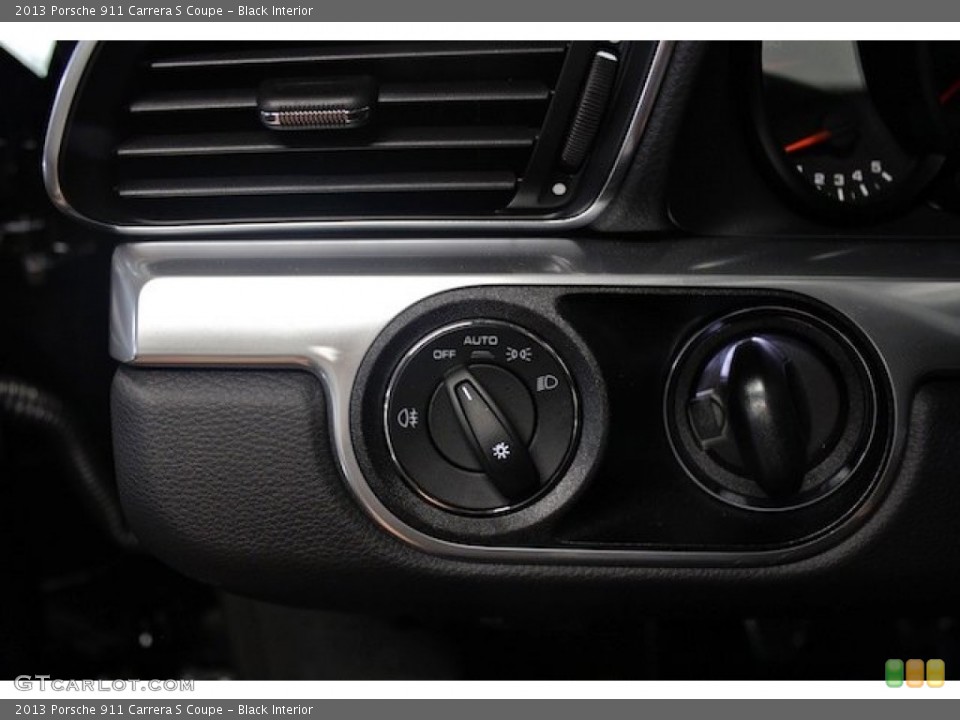 Black Interior Controls for the 2013 Porsche 911 Carrera S Coupe #84596434