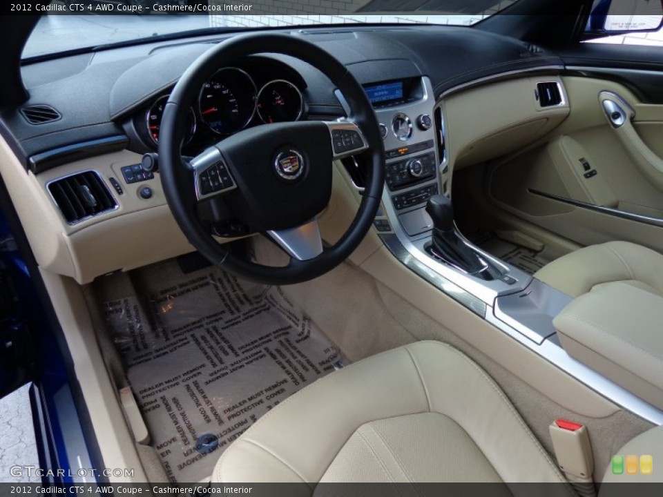 Cashmere/Cocoa 2012 Cadillac CTS Interiors