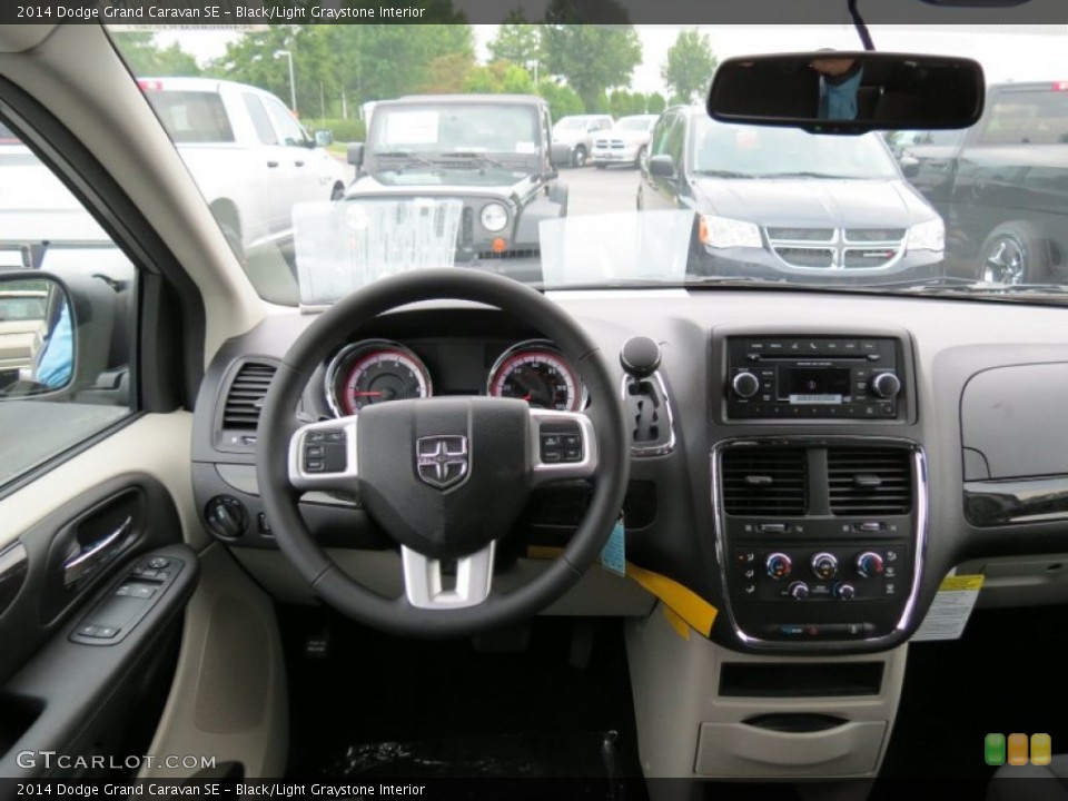 Black/Light Graystone Interior Dashboard for the 2014 Dodge Grand Caravan SE #84596893