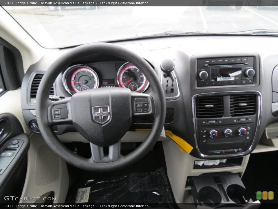 Black/Light Graystone Interior Dashboard for the 2014 Dodge Grand Caravan American Value Package #84597394