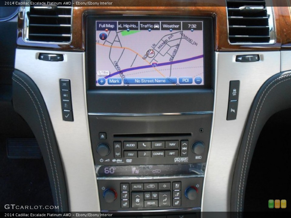 Ebony/Ebony Interior Controls for the 2014 Cadillac Escalade Platinum AWD #84599530