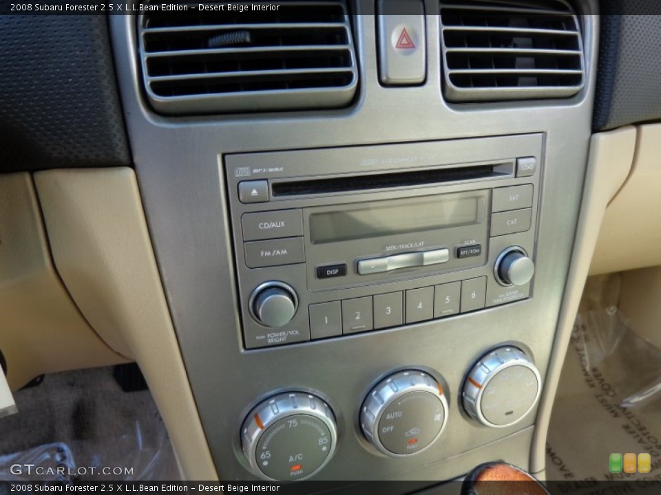 Desert Beige Interior Controls for the 2008 Subaru Forester 2.5 X L.L.Bean Edition #84599596