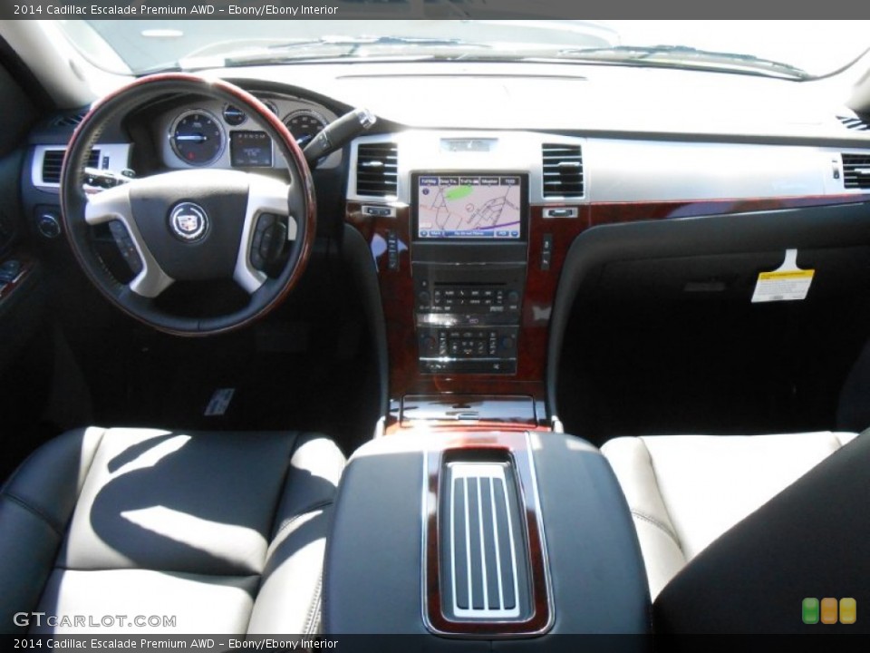 Ebony/Ebony Interior Dashboard for the 2014 Cadillac Escalade Premium AWD #84599842