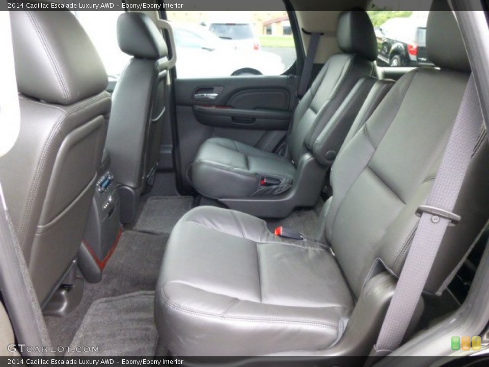 Ebony/Ebony Interior Rear Seat for the 2014 Cadillac Escalade Luxury AWD #84600394