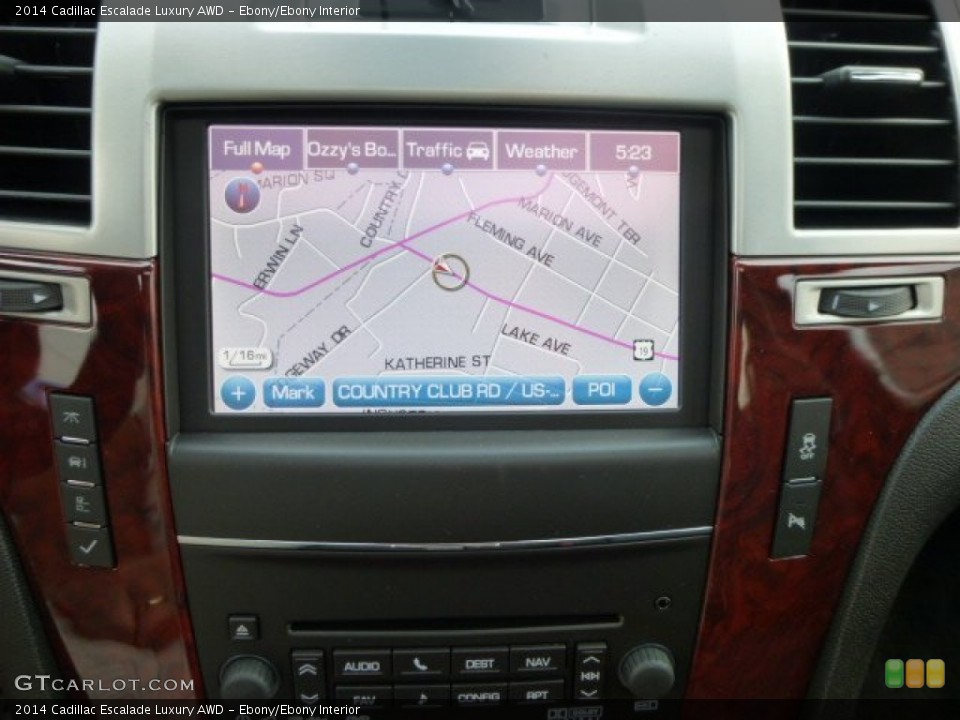 Ebony/Ebony Interior Navigation for the 2014 Cadillac Escalade Luxury AWD #84600523