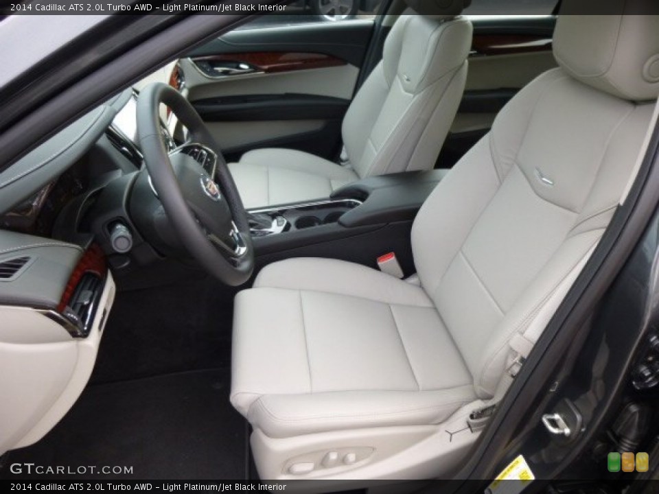 Light Platinum/Jet Black Interior Front Seat for the 2014 Cadillac ATS 2.0L Turbo AWD #84600889
