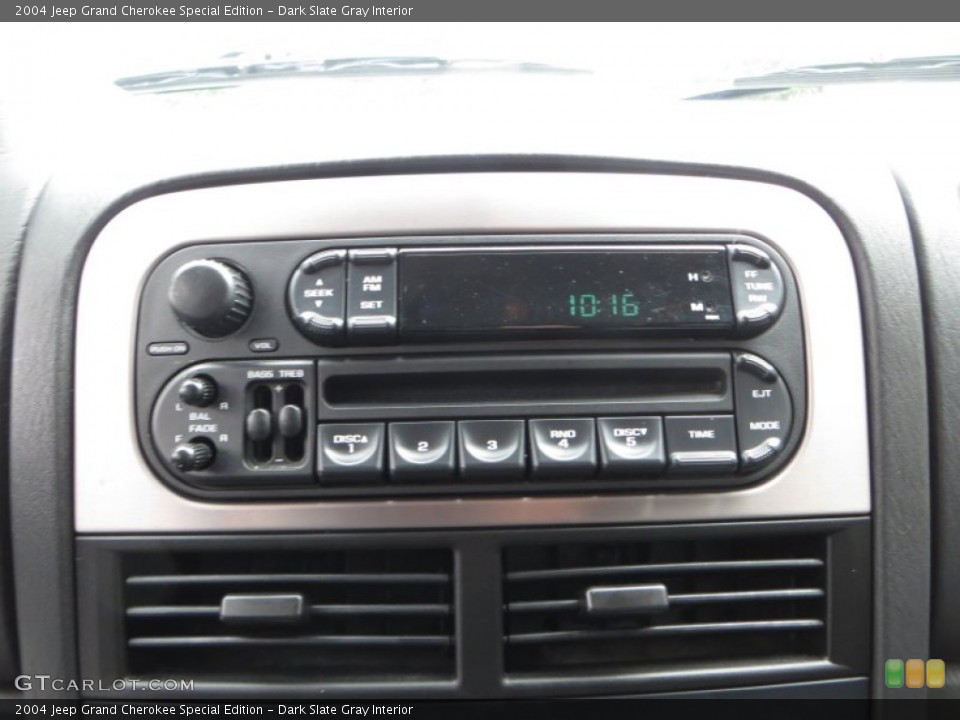 Dark Slate Gray Interior Audio System for the 2004 Jeep Grand Cherokee Special Edition #84601981