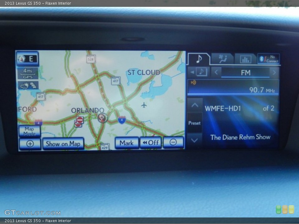 Flaxen Interior Navigation for the 2013 Lexus GS 350 #84604177