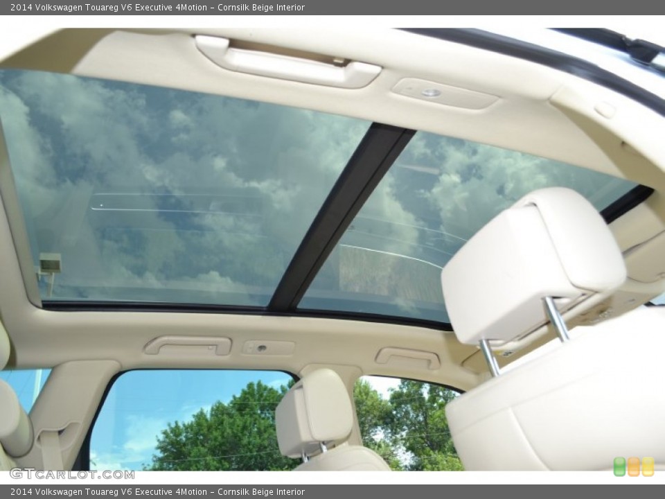 Cornsilk Beige Interior Sunroof for the 2014 Volkswagen Touareg V6 Executive 4Motion #84606748