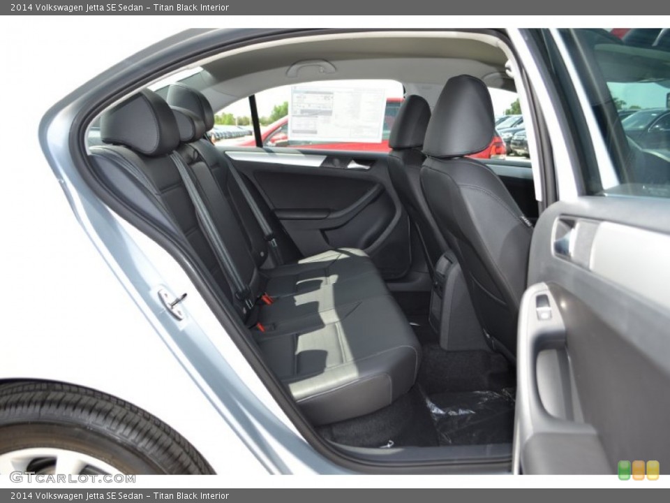 Titan Black Interior Rear Seat for the 2014 Volkswagen Jetta SE Sedan #84606844