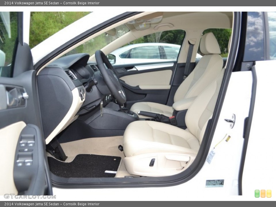 Cornsilk Beige Interior Photo for the 2014 Volkswagen Jetta SE Sedan #84607375