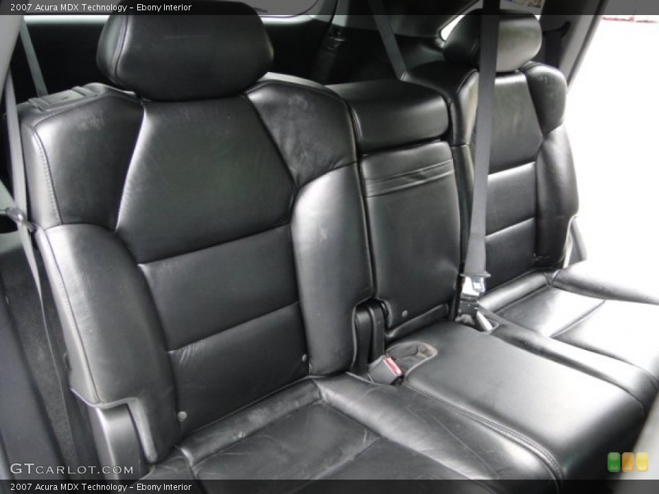 Ebony Interior Rear Seat for the 2007 Acura MDX Technology #84617032