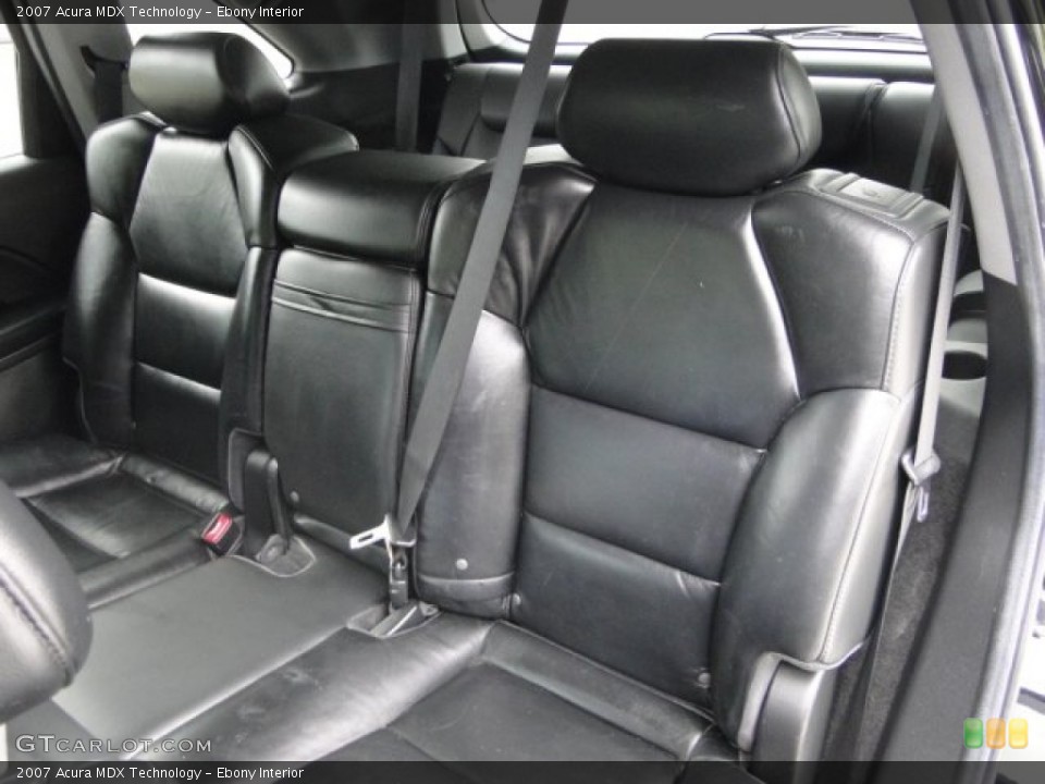 Ebony Interior Rear Seat for the 2007 Acura MDX Technology #84617035