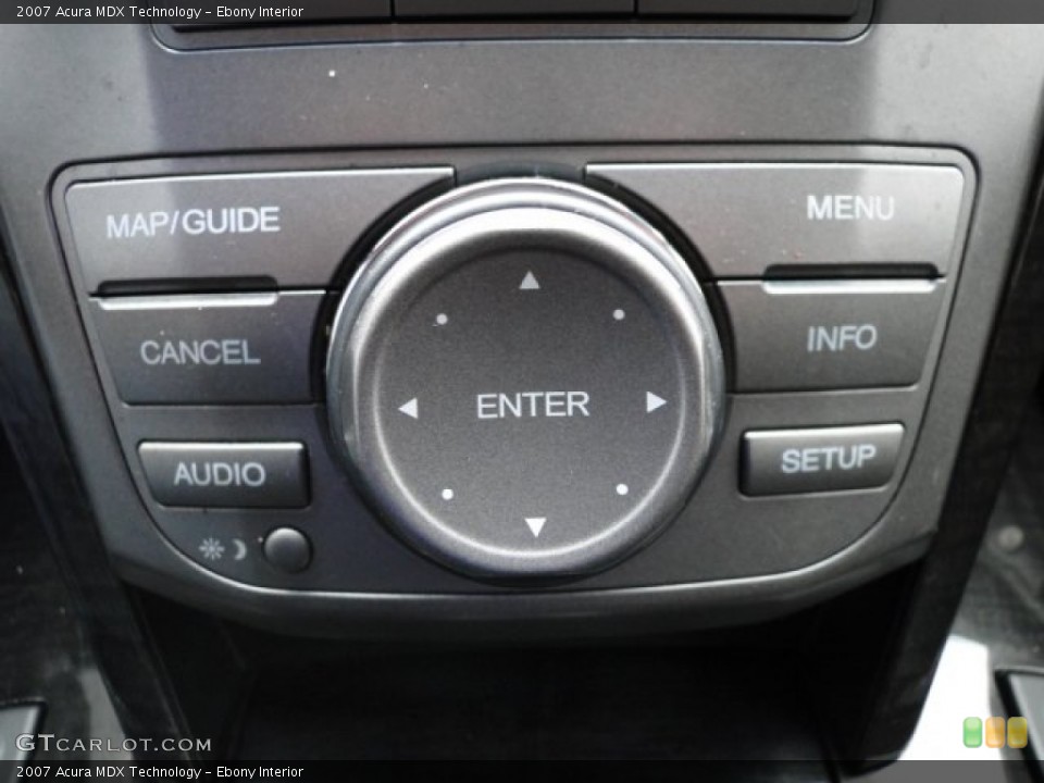 Ebony Interior Controls for the 2007 Acura MDX Technology #84617056