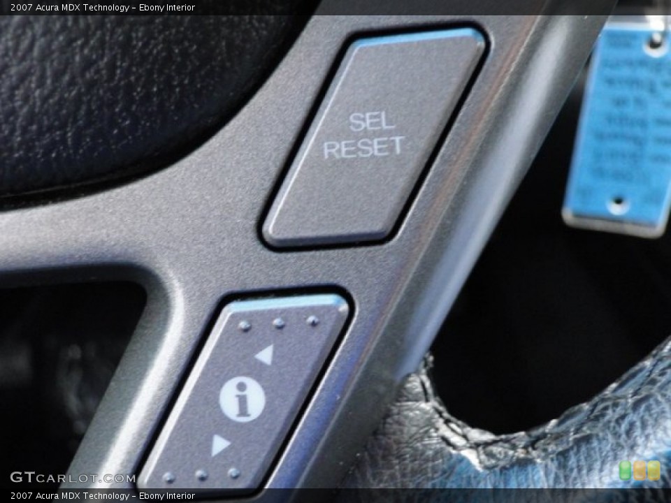 Ebony Interior Controls for the 2007 Acura MDX Technology #84617074