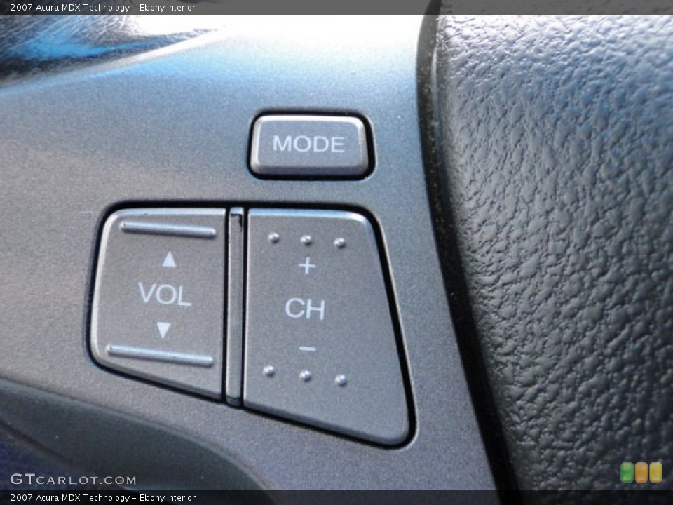 Ebony Interior Controls for the 2007 Acura MDX Technology #84617080