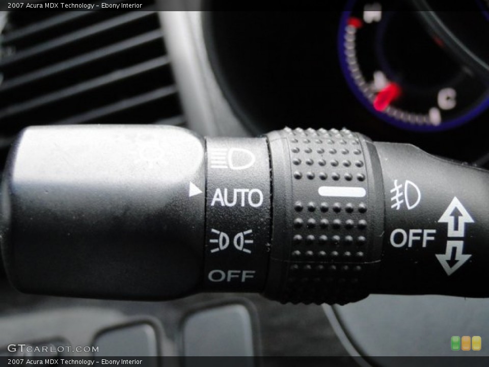 Ebony Interior Controls for the 2007 Acura MDX Technology #84617083