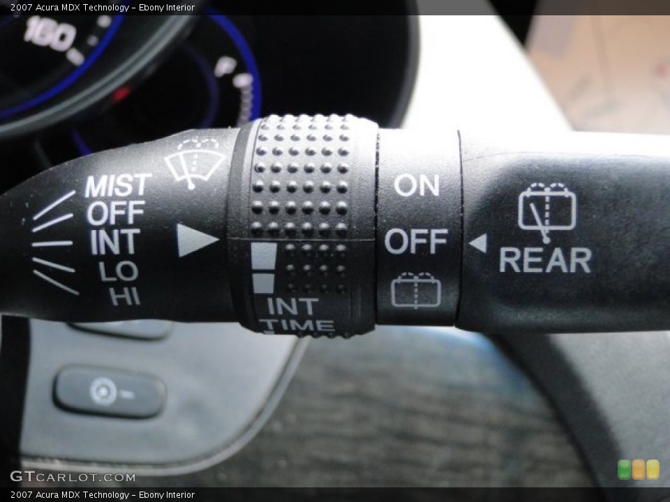 Ebony Interior Controls for the 2007 Acura MDX Technology #84617086