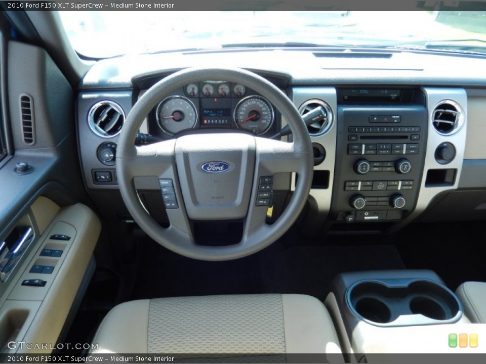 Medium Stone Interior Dashboard for the 2010 Ford F150 XLT SuperCrew #84619397