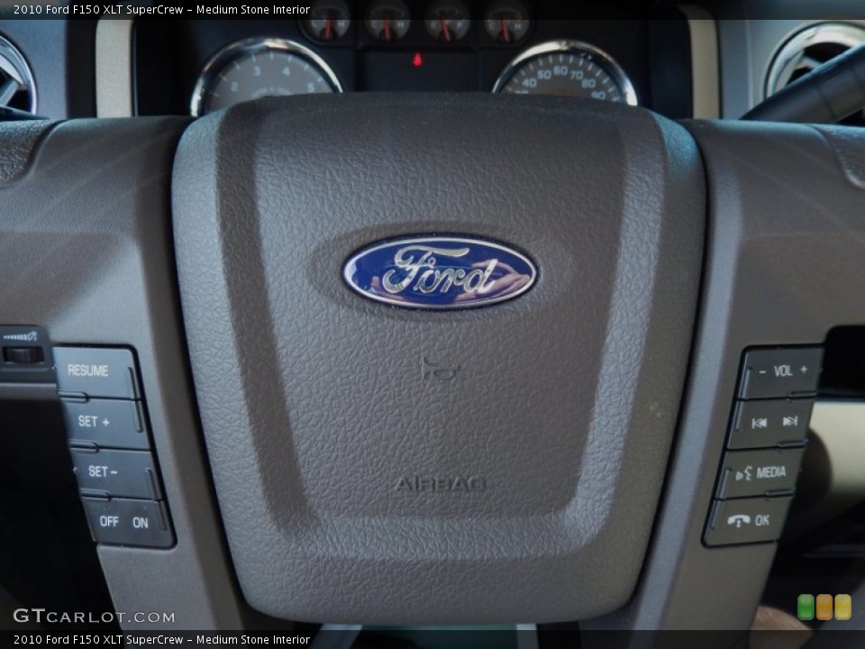 Medium Stone Interior Controls for the 2010 Ford F150 XLT SuperCrew #84619497