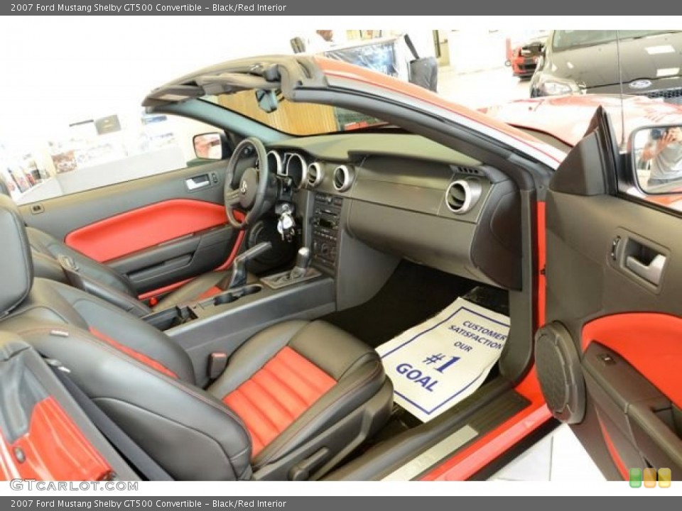 Black/Red Interior Photo for the 2007 Ford Mustang Shelby GT500 Convertible #84621257
