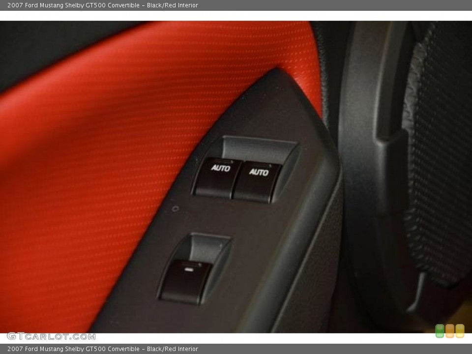 Black/Red Interior Controls for the 2007 Ford Mustang Shelby GT500 Convertible #84621320